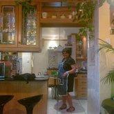 Charlene in her kitchen